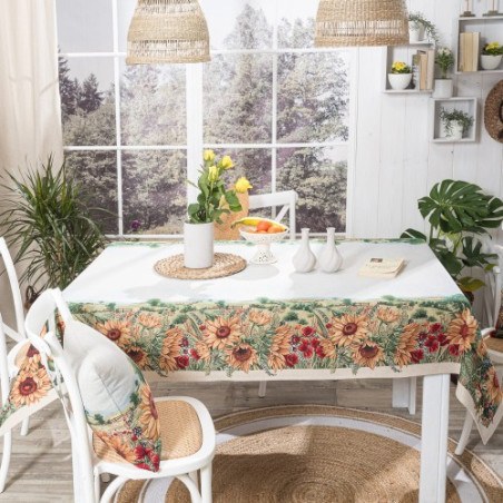 Τραπεζομάντηλο Teoran Sunflower - 140x140cm