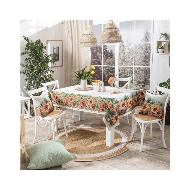 Τραπεζομάντηλο Teoran Sunflower - 140x180cm