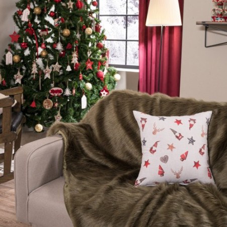 Χριστουγεννιάτικη Μαξιλαροθήκη Διακόσμησης Δαπέδου Teoran Hilden 65x65