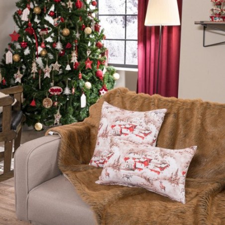 Χριστουγεννιάτικη Μαξιλαροθήκη Διακόσμησης Teoran Bremen 45x45