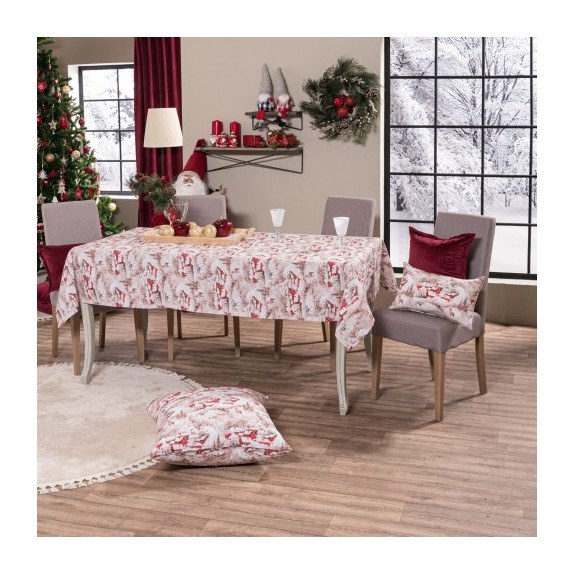 Χριστουγεννιάτικη Τραπεζομάντηλο Teoran Bremen 135x180
