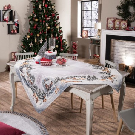 Χριστουγεννιάτικη Τραπεζομάντηλο Teoran Baden 140x140