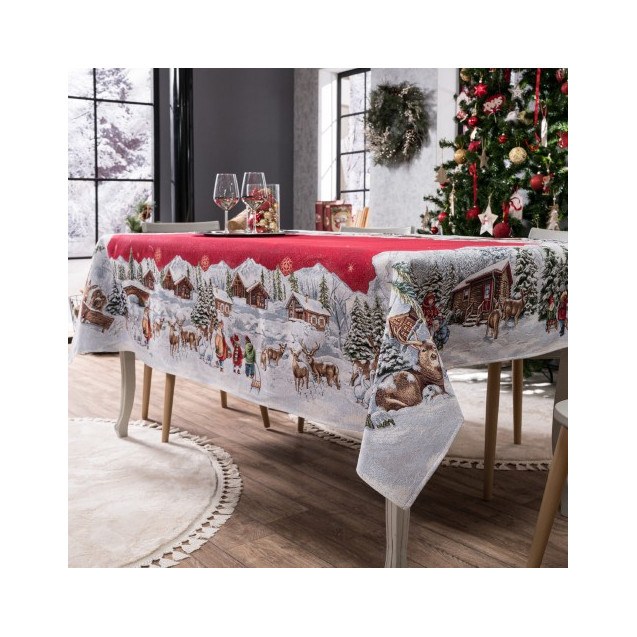 Χριστουγεννιάτικη Τραπεζομάντηλο Teoran Kloten...
