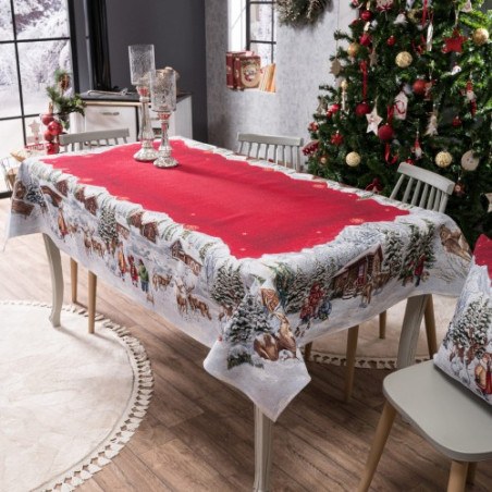 Χριστουγεννιάτικη Τραπεζομάντηλο Teoran Kloten 140x140