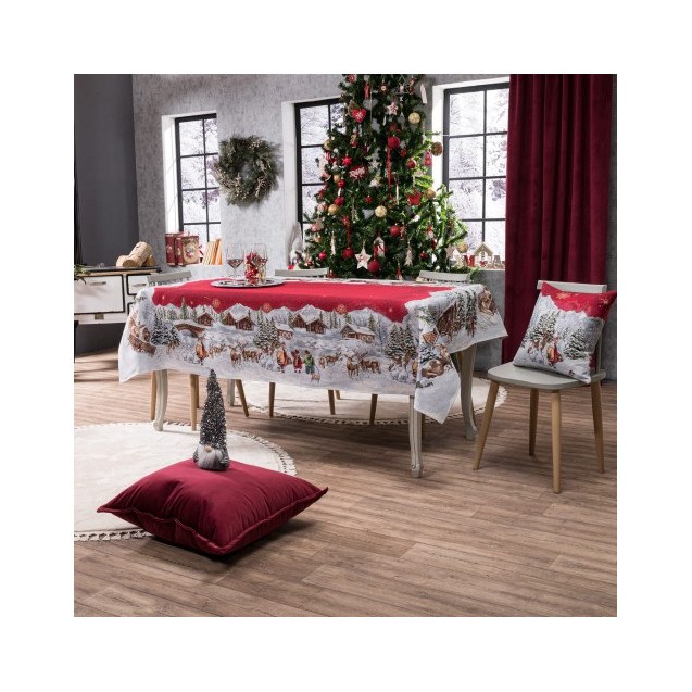 Χριστουγεννιάτικη Τραπεζομάντηλο Teoran Kloten...