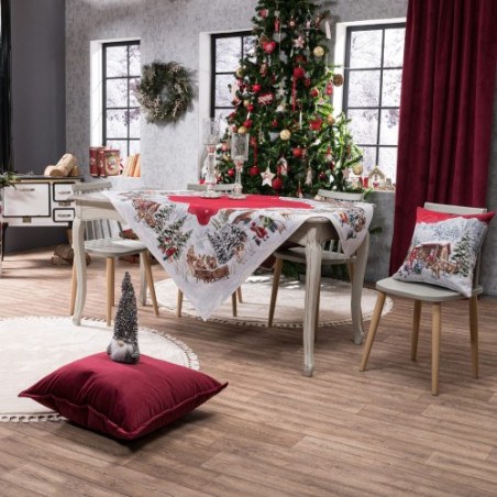 Χριστουγεννιάτικη Τραπεζομάντηλο Teoran Kloten 140x220