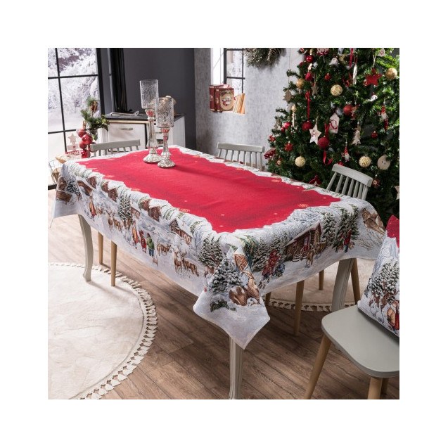 Χριστουγεννιάτικη Τραπεζομάντηλο Teoran Kloten...