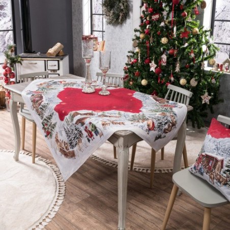 Χριστουγεννιάτικη Τραπεζομάντηλο Teoran Kloten 140x180