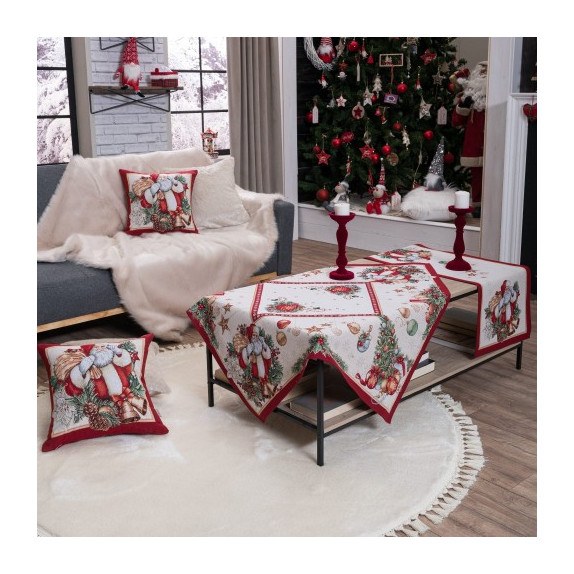 Σετ Χριστουγεννιάτικο Καρέ & Runner Teoran Rhoden 100x100...