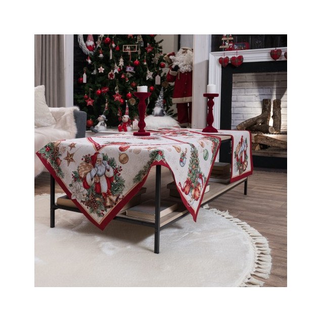 Σετ Χριστουγεννιάτικο Καρέ & Runner Teoran...