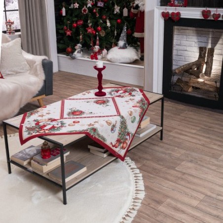 Σετ Χριστουγεννιάτικο Καρέ & Runner Teoran Rhoden 100x100 & 40x100