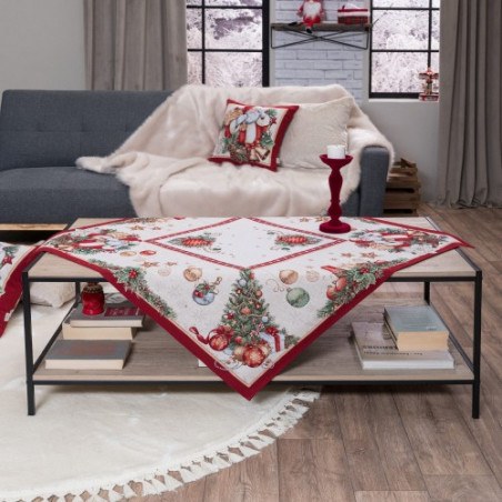 Σετ Χριστουγεννιάτικο Καρέ & Runner Teoran Rhoden 100x100 & 40x100