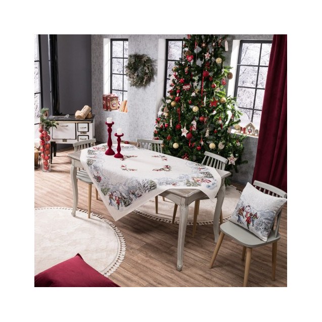 Χριστουγεννιάτικη Τραπεζομάντηλο Teoran...