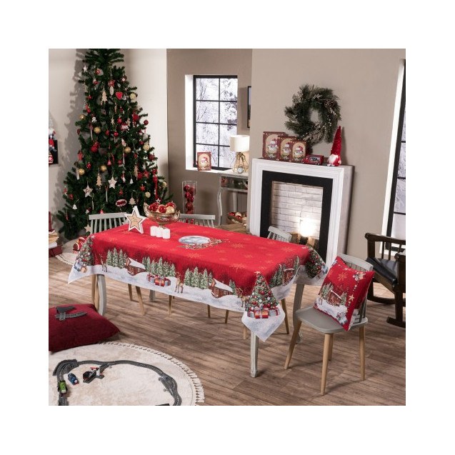 Χριστουγεννιάτικη Τραπεζομάντηλο Teoran Rudolph...
