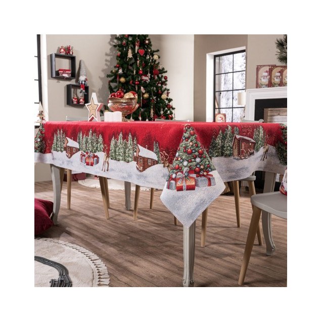 Χριστουγεννιάτικη Τραπεζομάντηλο Teoran Rudolph...