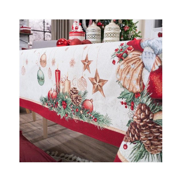 Χριστουγεννιάτικη Τραπεζομάντηλο Teoran Rhoden...