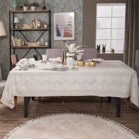 Τραπεζομάντηλο Teoran Rochelle 01 - 155 x 320 cm