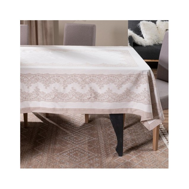 Τραπεζομάντηλο Teoran Rochelle 02 - 155 x 155 cm