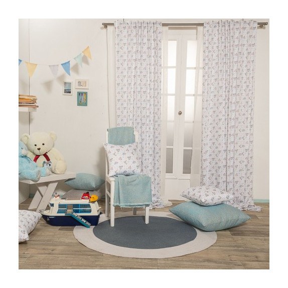 Κουρτίνα Teoran (Έτοιμη Ραμμένη) Oliver - 140x260cm