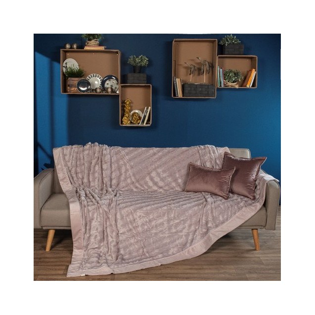 Ριχτάρι - Κουβέρτα Teoran Stone Flower 12 160x270