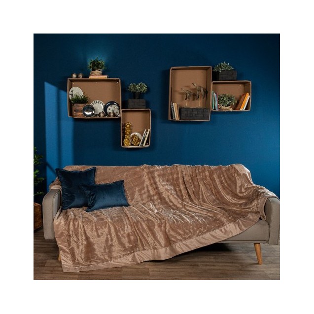 Ριχτάρι - Κουβέρτα Teoran Stone Flower 02 160x270