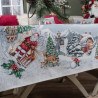 Χριστουγεννιάτικη Τραπεζομάντηλο Teoran Claus - 140x180cm