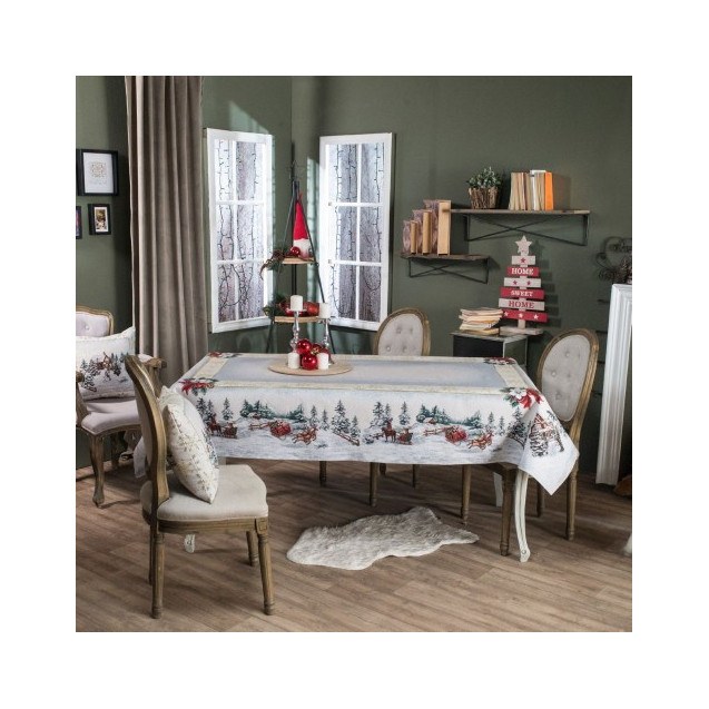 Χριστουγεννιάτικη Τραπεζομάντηλο Teoran Flake -...