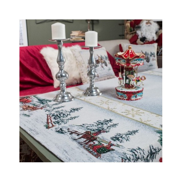 Χριστουγεννιάτικη Τραπεζομάντηλο Teoran Flake -...