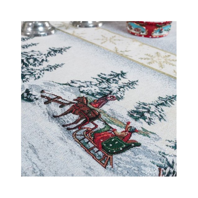 Χριστουγεννιάτικη Τραπεζομάντηλο Teoran Flake -...