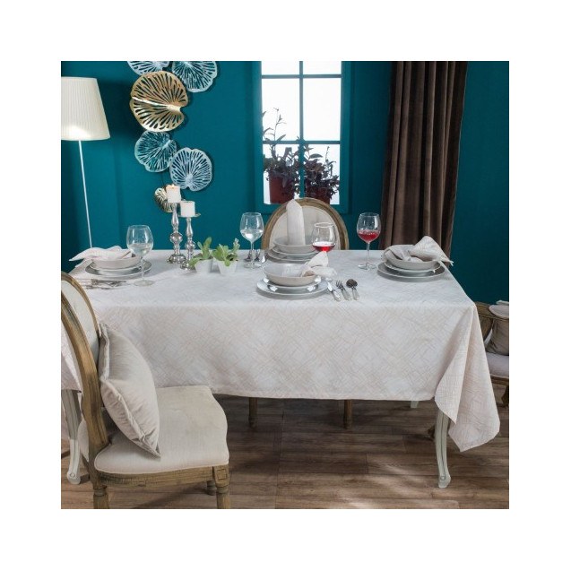 Τραπεζομάντηλο Teoran Dinan - 160x250cm + 12...