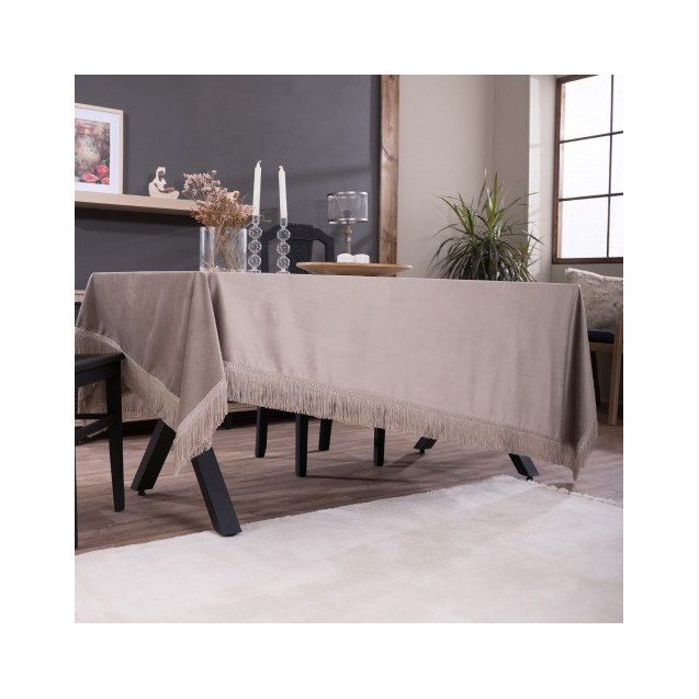Τραπεζομάντηλο Teoran Velvet 07 - 140x140cm