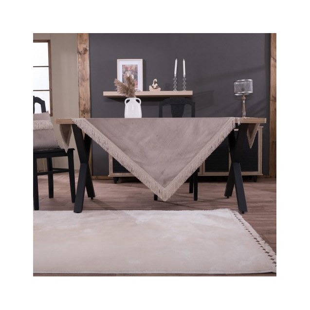 Τραπεζομάντηλο Teoran Velvet 07 - 140x140cm