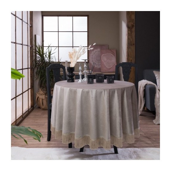 Ροτόντα Teoran Velvet 07 - Φ180cm με κρόσι