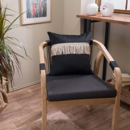 Μαξιλάρι Διακόσμησης Teoran Velvet 06 Με Κρόσι - 30x50cm με γέμιση