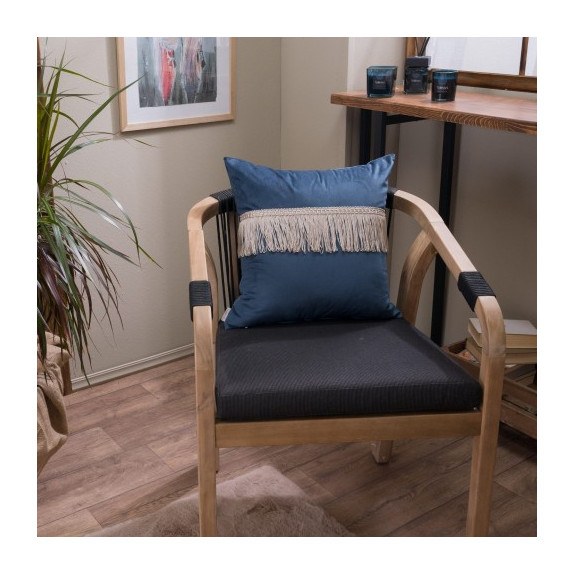 Μαξιλάρι Διακόσμησης Teoran Velvet 04 Με Κρόσι - 30x50cm...