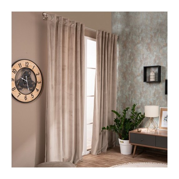 Κουρτίνα Teoran Velvet 07 (έτοιμη ραμμένη) - 140x260cm