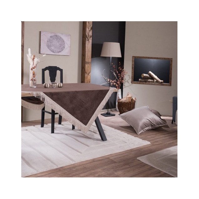 Τραπεζομάντηλο Teoran Velvet 03 - 140x140cm