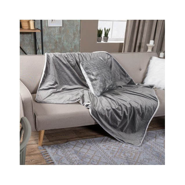 Ριχτάρι - Κουβέρτα Καναπέ Teoran Velour 11 130x160