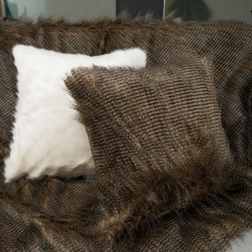 Γούνινη Μαξιλαροθήκη Διακόσμησης Teoran Pelt 16 45x45