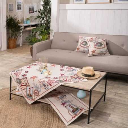 Σέτ Καρέ & Τραβέρσα Teoran Teoran Cadiz (σετ 2 τεμ) - 100x100cm & Τραβέρσα Teoran amp 40x100cm