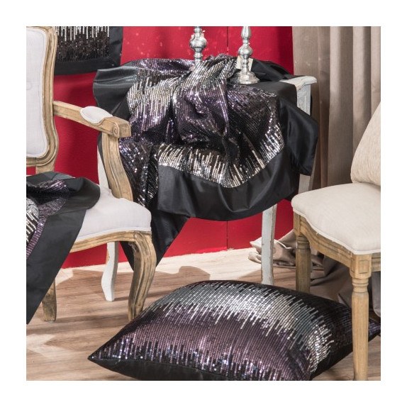 Χριστουγεννιάτικη Τραπεζομάντηλο Teoran D1072-Μαύρο -...