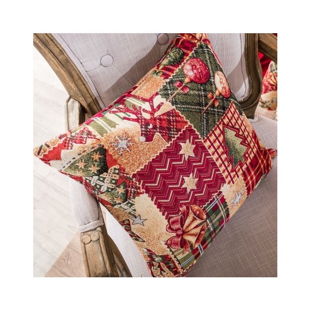 Χριστουγεννιάτικη Μαξιλαροθήκη Teoran Tinsel -...