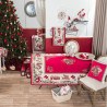 Χριστουγεννιάτικη Τραπεζομάντηλο Teoran Holly - 140x180cm