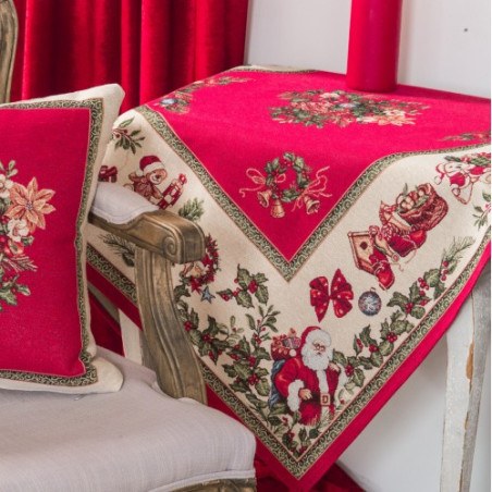 Χριστουγεννιάτικη Τραπεζομάντηλο Teoran Holly - 140x180cm