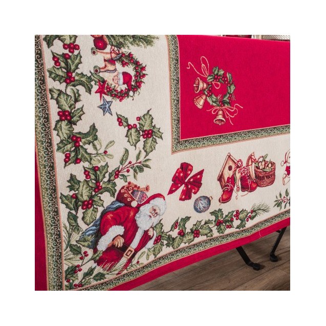 Χριστουγεννιάτικη Τραπεζομάντηλο Teoran Holly -...
