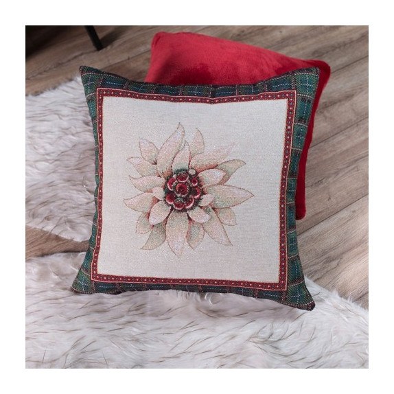 Χριστουγεννιάτικο Μαξιλάρι Teoran Alps - 45x45cm με γέμιση