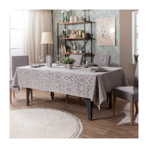 Τραπεζομάντηλο Teoran Lorient - 160x320cm + 12 πετσέτες