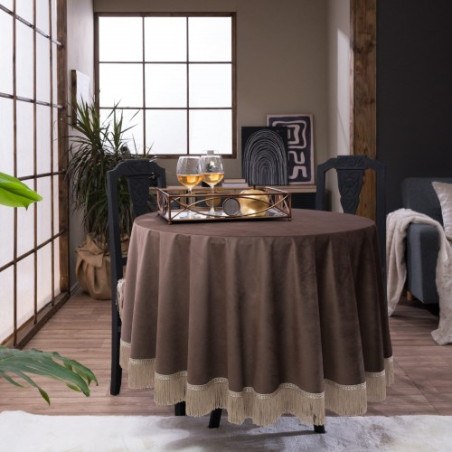 Ροτόντα Teoran Velvet 03 - Φ180cm με κρόσι