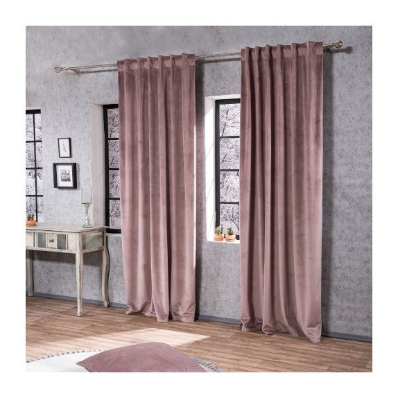 Κουρτίνα Teoran Velvet 12 (έτοιμη ραμμένη) - 140x260cm