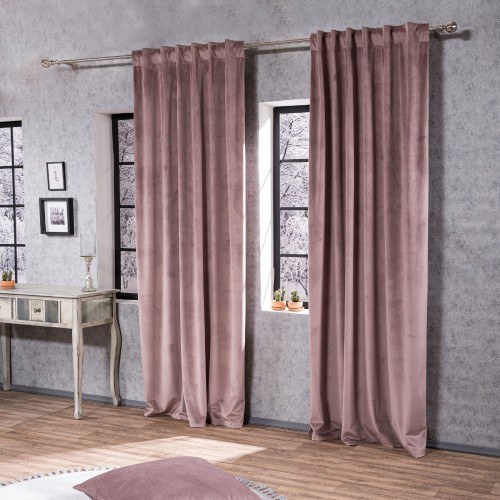 Κουρτίνα Teoran Velvet 12 (έτοιμη ραμμένη) - 140x260cm